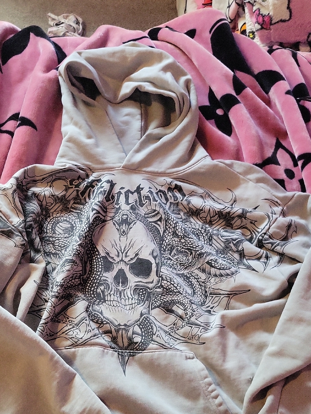 Affliction Skull And Snake Hoodie